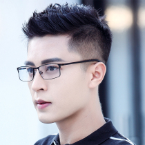 Anti-radiation non-degree glasses metal full-frame color change flat light anti-blue computer eye protection anti-fatigue anti-fog myopia