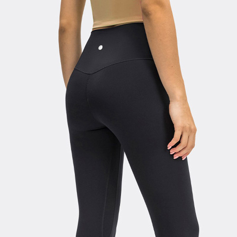 LULU Original Factory Yoga Pants Woman outside wearing Align nude sensation High waist tight with hip running sports 90% Fitness pants