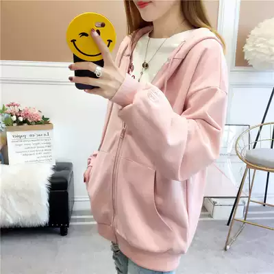 Pregnant women's women's spring and autumn 2021 new clothes in the long version of the coat cardigan coat wear autumn clothes