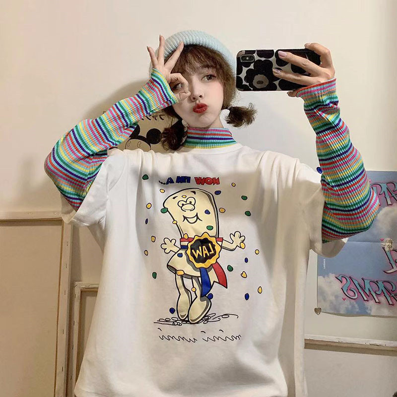 Pregnant Woman Sweatshirt Woman Jersey Undershirt Spring Autumn Inside a white T-shirt Spring long sleeves Spring dress loose