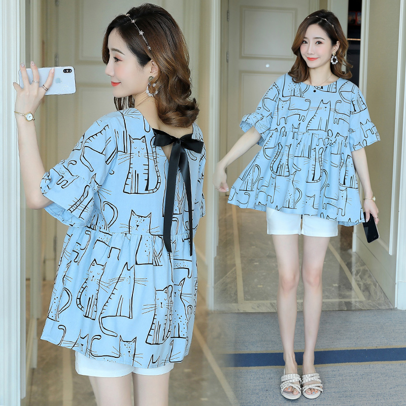 Pregnant women suit two sets of summer and summer dress surrogacy Summer 2022 New out of fashion Fashion Surrogacy