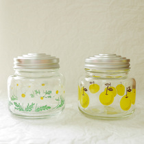 Spot Japanese made Ishizuka nitrate imported Japanese retro glass sealed cans coffee tea storage cans