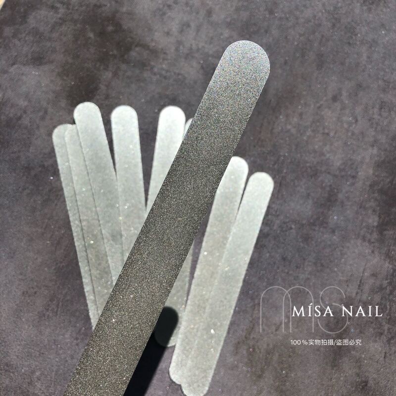 Ultra-Thin Nail File, Nail Polishing Tool, Stainless Steel Diamond File, Metal Nail File, One for Each Hand