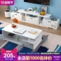 Tủ tivi hiện đại tối giản Bàn trà kết hợp tủ TV kết hợp phòng khách căn hộ nhỏ Tủ kính thiên văn Bắc Âu giả gỗ - Buồng tủ để quần áo