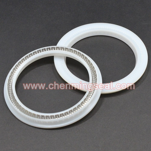 Food grade Pan-stopper sealing ring rotary shaft with lip-type sealing ring UPE spring storage sealing ring 6 1-15 