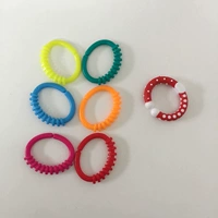 Радужная игрушка для кровати, детская кроватка, коляска, шнурок-держатель, резиновые кольца, хваталка