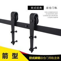 Barn door hanger rail moving door track Indoor door Kitchen Door Eurostyle Pulley suspension Slide five gold accessories Barn Valley Door Slide Rail