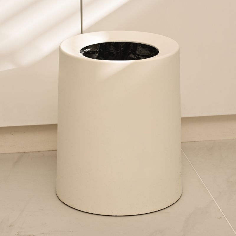 Light Luxury Trash Can, Simple Cream Style, Large Capacity for Home Use, Suitable for Living Room, Bedroom, Toilet, Bathroom, Nordic Style