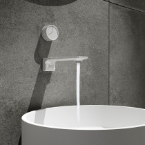 Gun Grey Concealed wall platoon surface basin tap washbasin terrace pelvic floor pelvis with wall-style hot and cold water concealed