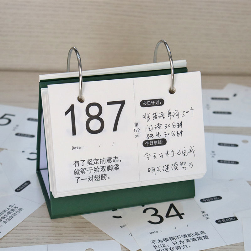 2023-year high three-365-day gaokao examination and examination countdown calendar hand ripping up the chronicler to remind the card 