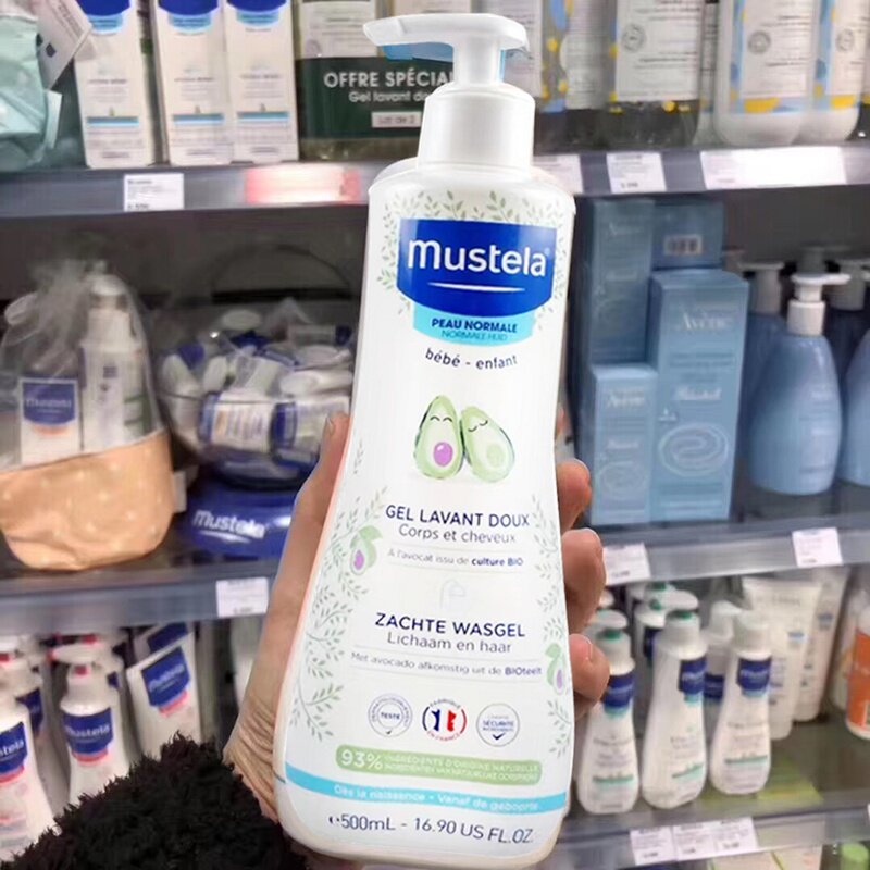 French Mustela Muzhitian Gallery imported baby shampoo shower gel bath 2 in 1 500ml