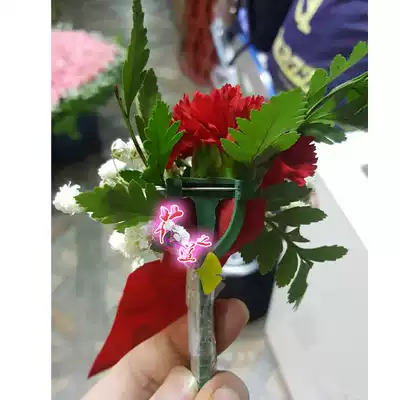 Wedding corsage brooch triangle plastic corsage clip T-pin flower shop wedding accessories wedding corsage DIY