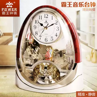 Overlord watch European-style creative fashion desk clock Living room retro mute decoration clock Music timekeeping bedroom desk clock