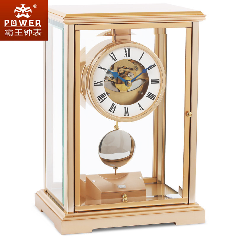 Barking Watch Original Clothing Import German Hermler Seat Bell Full Bronze Machinery Movement Modern Light Lavish Art Seat Clock