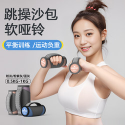 Lerpio Soft Dumbbell Aerobics Hand-Held Sandbag Women's Home Aerobics Running Weight-Bearing Soft Hand-Held Small Sandbag