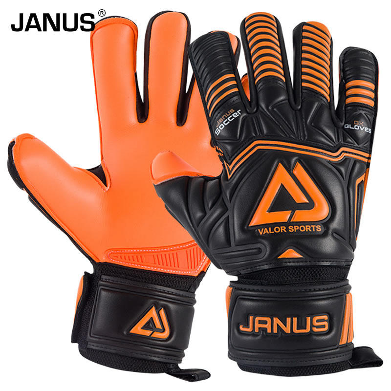 JANUS Contact Full Latex Finger Guard Removable Inner Seam Adult match grade football goalkeeper gloves Goalkeeper