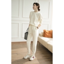 Fabric tough comfortable VIN * e yuan JPOO Janpu Japanese imported fabric casual sweater sports suit women