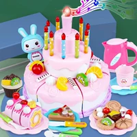 Детская семейная игрушка, свеча для разрезания для мальчиков и девочек, детский комплект, подарок на день рождения