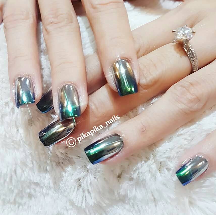 Imported US A magic mirror pink metal silver Pink Dragon Powder Mirror Plated Powder Mirror Silver Shiny Pink Mirror Silver Polar Light Powder