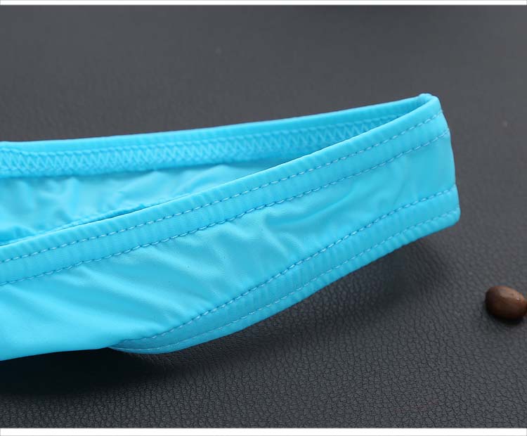 Quần lót nam thongs nam T quần đá lụa trong suốt thongs gợi cảm mùa hè quần lót đơn quần lót đồng tính rò rỉ sịp con voi