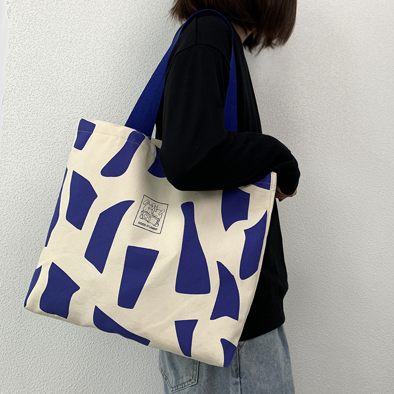 Commuting Large-Capacity Single-Shoulder Canvas Bag for Male and Female Students to Carry Books to Class, Single-Shoulder Tote Bag, 2026 Spring and Summer New Style
