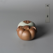 Lin Xi Ru kiln tea ceremony accessories tea pet ornaments Jingdezhen creative Ruyao Fuqi pig table tea art ornaments