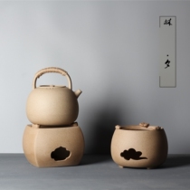Lin Xi Japanese charcoal stove tea stove olive carbon stove small stove cooking tea ceremony zero matching Zen kung fu ceramic tea set