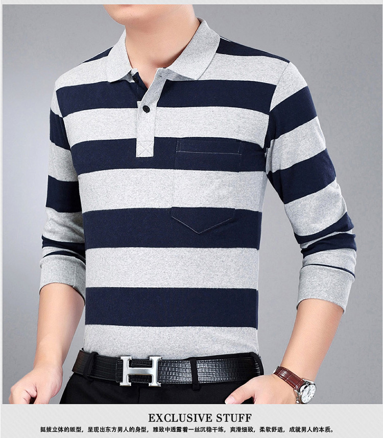Áo thun dài tay nam Áo thun nam Áo thun nam hàng đầu Quần áo mùa thu cỡ lớn shop áo thun nam