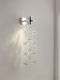 French-Style Romantic Crystal Wall Lamp, High-End Designer Light Luxury Bedroom Bedside Lamp, Artistic Corridor Crystal Lamp