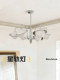 Bauhaus Star Track Glass Magic Bean Living Room Chandelier Modern Minimalist High-End Vintage Eye-Protecting Bedroom Study Main Light