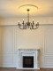 American-Style Retro Solid Wood Living Room Candle Chandelier, Main Light for the Hall, French-Style Mid-Century Villa, Dining Room, Bedroom Lighting Fixtures