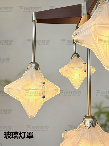 French-Style Vintage Star Chandelier, Dining Room Lamp, Bedroom Main Light, Villa Staircase, Duplex Study, High-End Living Room, Dining Room Lamp