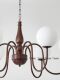 Floating Light Like a Dream, American Retro Glass Globe Chandelier, French-Style Brushed Bronze Chandelier for Living Room, Dining Room, Bedroom, Magic Bean Chandelier