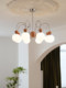 French Retro Glass Chandelier Bauhaus Modern Minimalist Living Room Dining Room Bedroom American Mid-Century Internet-Famous Magic Bean Lamp