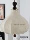 French Mid-Century Style Restaurant Fabric Chandelier with Printed Vintage Solid Wood Bedroom American Style Bar Dining Room Chestnut Lamp