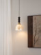 Vintage-Style Bedside Shell Pendant Light, Entryway Corridor Light, High-End Solid Wood Ambiance Bar Counter Bedroom Lighting