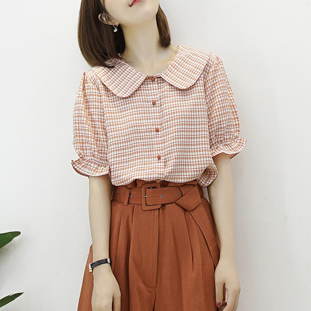 college style doll collar shirt 