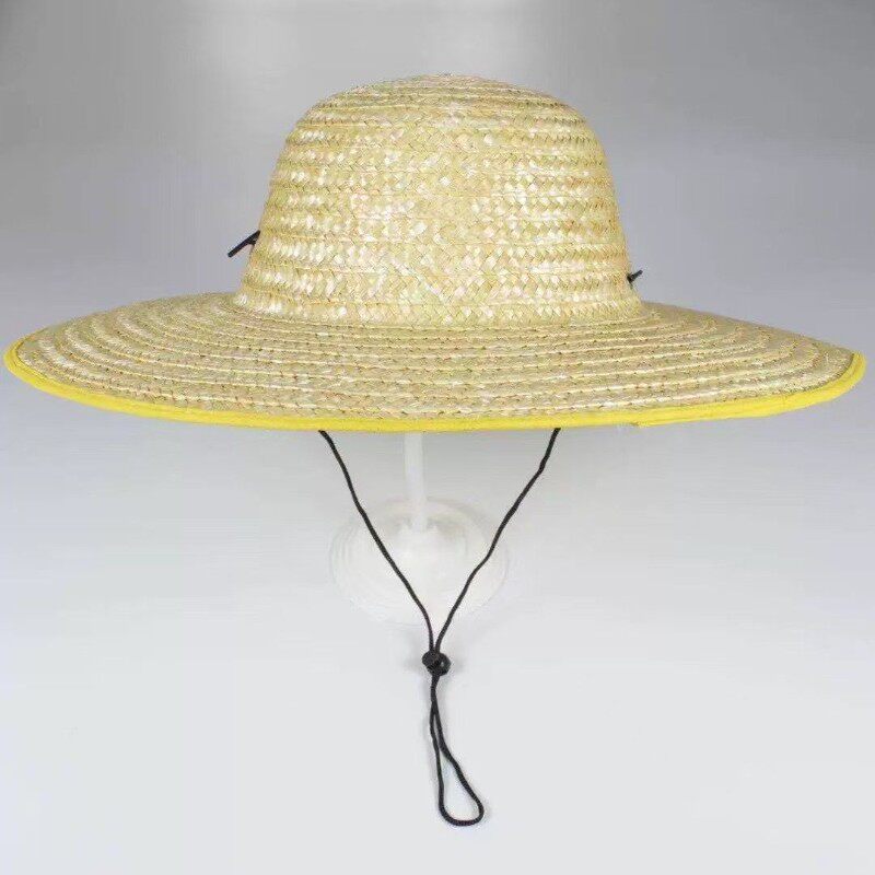 つばの広い移民労働者用麦わら帽子、建設現場/農村作業用帽子、日よけ帽子、釣り用帽子、ペット用帽子