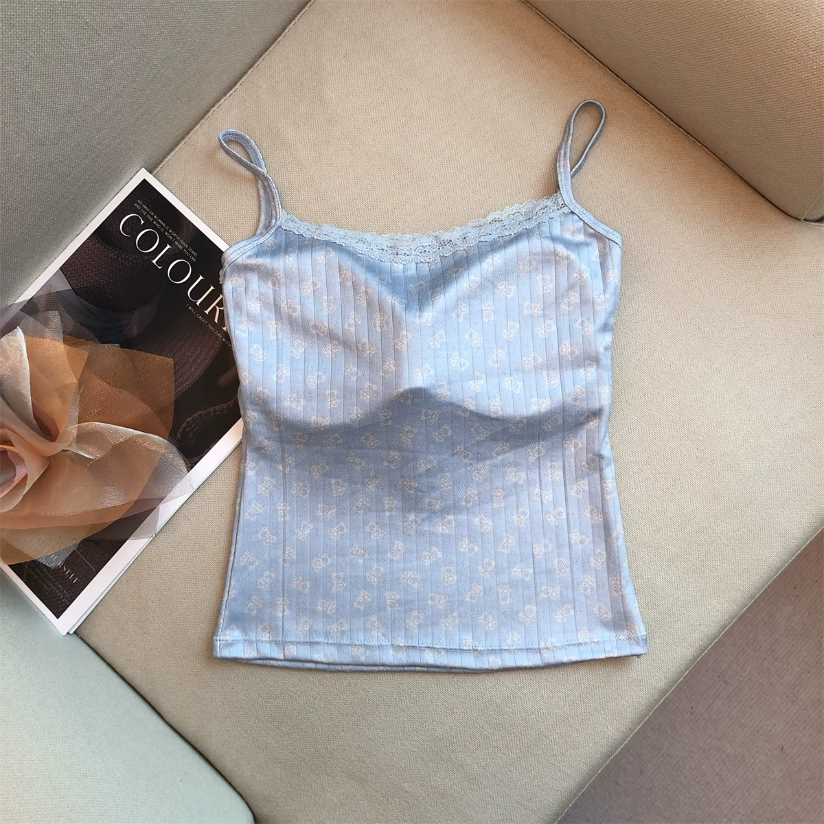 Рекомендованное оригинальное платье магазина Jade Closet Direct Store ~ Sweet Girl Pure Lace Lace Flower Broken Breast Cushion Straight