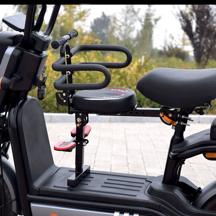 One-year-old baby electric car seat foldable breathable stool portable battery car shock-absorbing children's front seat universal