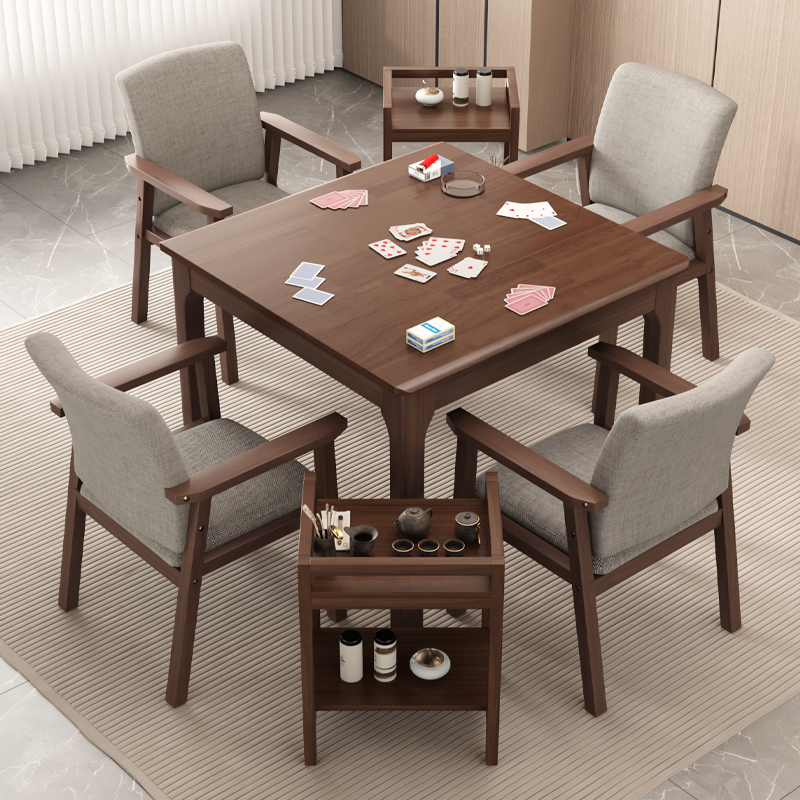 Solid Wood Small Square Table, Special Table for Playing Cards, Square Dining Table, Chess and Card Table, Square Table for Playing Cards, Eight Immortals Table for Home Use