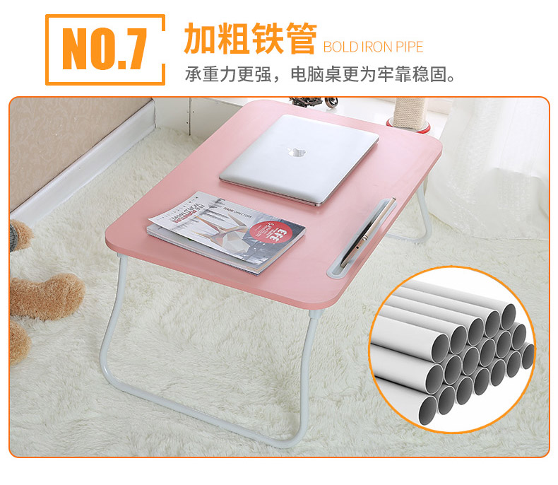 Bàn làm việc máy tính xách tay với bàn nhỏ lười có thể gập lại để làm bàn phòng ngủ với bàn viết ký túc xá sinh viên - Bàn bàn học gỗ
