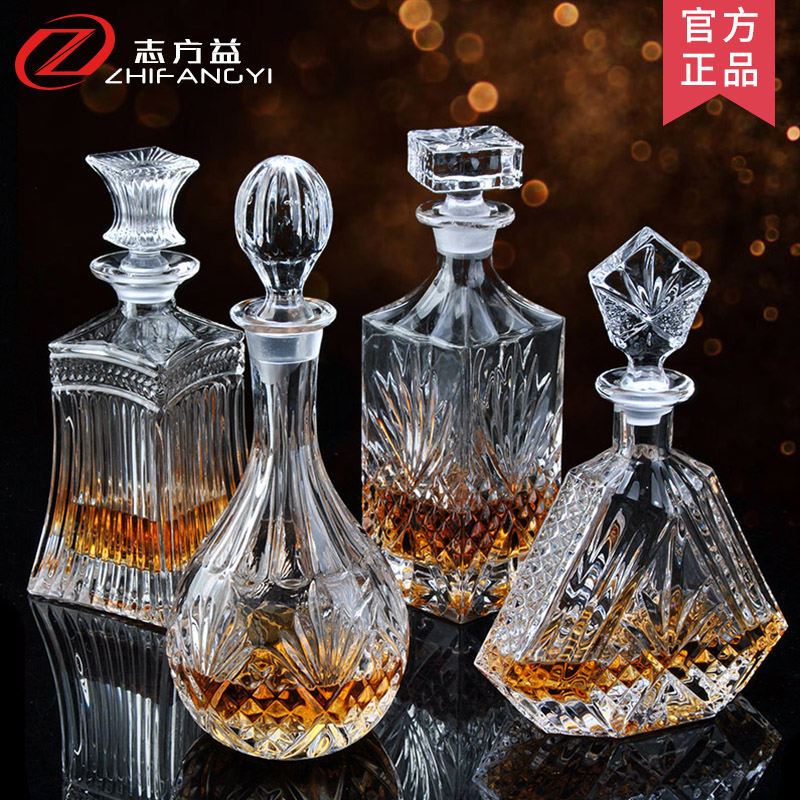 Sealed Wine Jug Whisky Wine Bottle Red Wine Liquor Store Bottle Crystal Glass Decanter Wine Container Wine Container