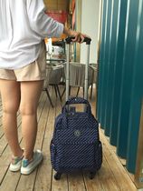 New Goods Hand Pull Rod Bag Shopping Tug Bag Universal Wheels Short Trip Travel Bag Men And Women Light 14 Inch Tide