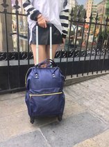 New Products Double Shoulder Tie Rod Backpack Universal Wheels Detachable Foldable Suitcase Waterproof Luggage Bag Ultra Light Boarding Bag