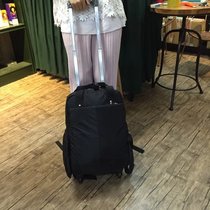 New product double shoulder drawbar backpack universal wheel removable and foldable suitcase waterproof ultra light computer den case 14 inch