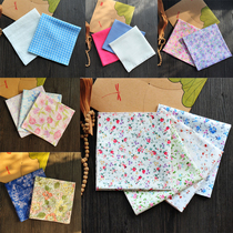 Five pieces of pure cotton crushed florist handkerchief Lady Childrens kindergarten handkerchief with sweat and sweat