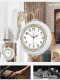 Aishida Silent Minimalist Double-Sided Clock American-Style Living Room Double-Sided Wall Clock Nordic Pastoral Quartz Clock European-Style Wall Clock