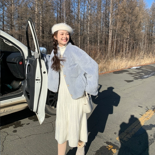 Шерстяная короткая демисезонная куртка, 2021 года