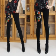 Quần legging nhung 2018 mới mặc quần dài là quần lửng ấm chân quần cạp cao cạp cao dày